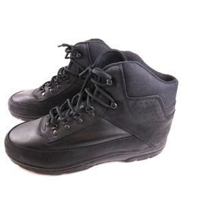 BIKE Men's Size 12 Leather Upper Black Lace Up 6.5" Boots